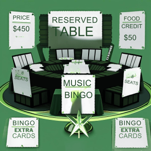 Music Bingo Reserved Table